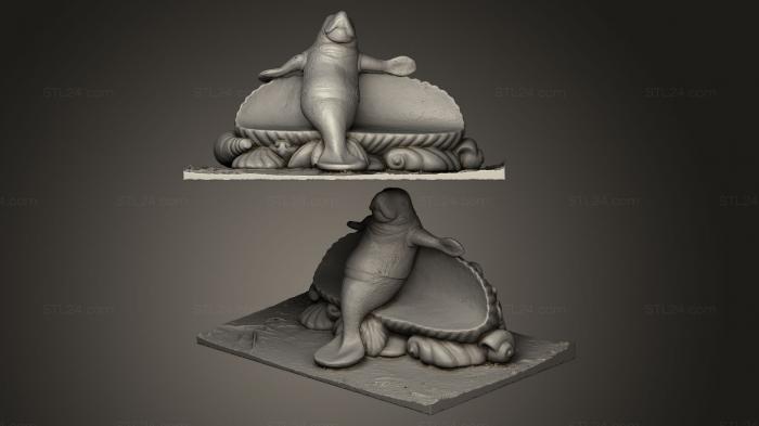 Miscellaneous figurines and statues (Seekuh Linda, STKR_0032) 3D models for cnc